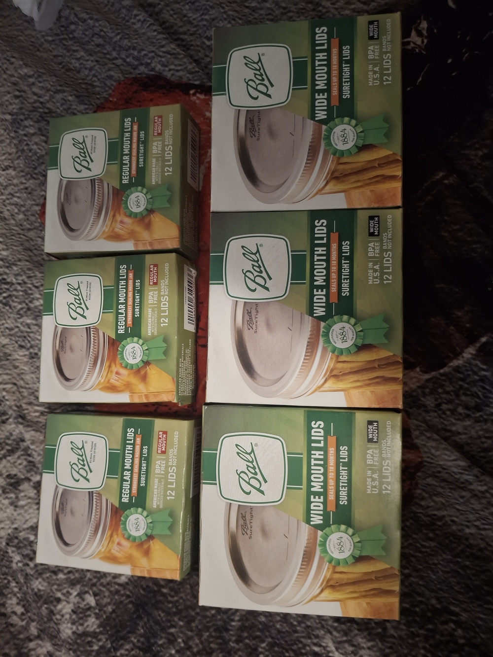 Wide & Regular Mouth Lids - Pack of 6 Boxes (Green Packaging)